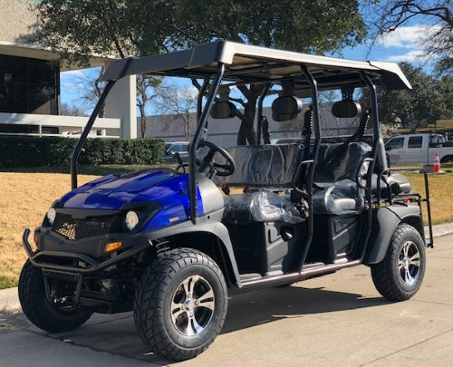 GSI - 400cc GVX LIMO - Cazador Limo - Gas Golf Cart 6 Seater GVX Limo EFI Utility Vehicle Six Passenger UTV 2WD/4WD - CAZADOR LIMO 400cc - XY450U-B