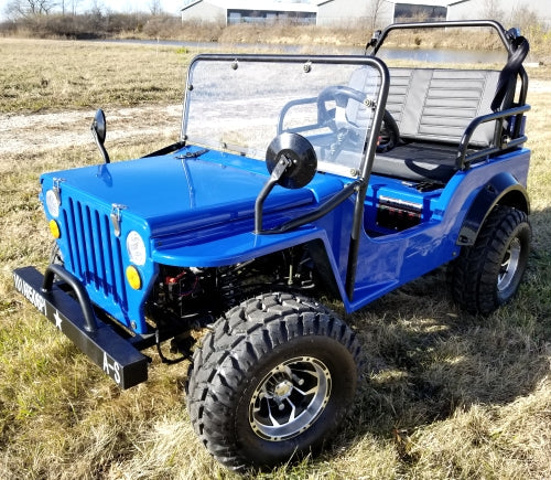 GSI - Mini Gas 125cc jeep Mini Truck ELITE Edition - Lifted With Custom Rims And Fender Flares - 6125A