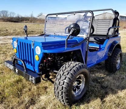 GSI - Mini Gas 125cc jeep Mini Truck ELITE Edition - Lifted With Custom Rims And Fender Flares - 6125A