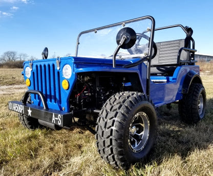 GSI - Mini Gas 125cc jeep Mini Truck ELITE Edition - Lifted With Custom Rims And Fender Flares - 6125A