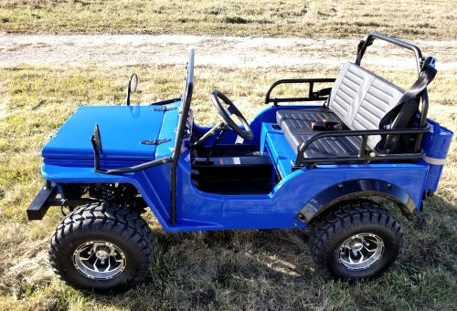 GSI - Mini Gas 125cc jeep Mini Truck ELITE Edition - Lifted With Custom Rims And Fender Flares - 6125A
