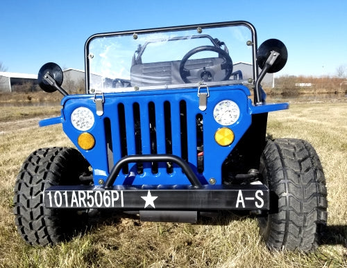 GSI - Mini Gas 125cc jeep Mini Truck ELITE Edition - Lifted With Custom Rims And Fender Flares - 6125A