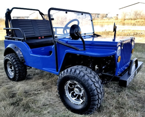 GSI - Mini Gas 125cc jeep Mini Truck ELITE Edition - Lifted With Custom Rims And Fender Flares - 6125A
