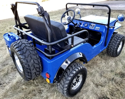GSI - Mini Gas 125cc jeep Mini Truck ELITE Edition - Lifted With Custom Rims And Fender Flares - 6125A