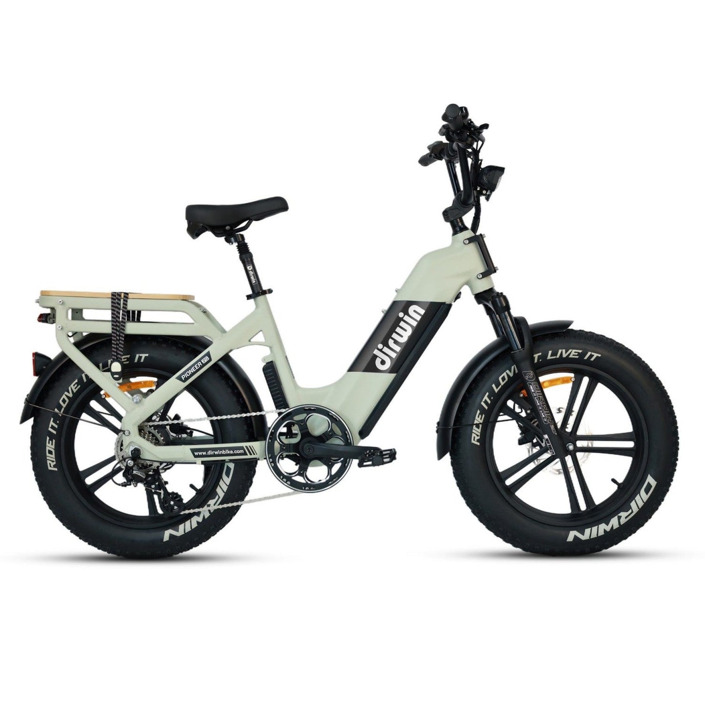 Dirwin Pioneer 2 Hunting Fat Tire Electric Bike - 30Ah, 750W (Peak 1000W), up to 120 miles range, hydraulic brakes, upto 28 MPH - 100% Financing Available!
