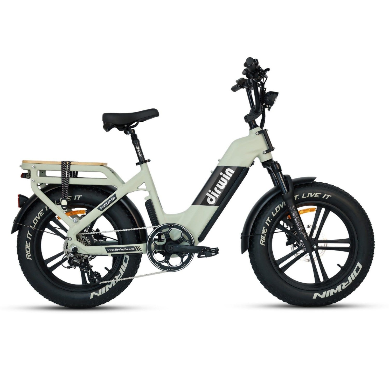 Dirwin Pioneer 2 Hunting Fat Tire Electric Bike - 30Ah, 750W (Peak 1000W), up to 120 miles range, hydraulic brakes, upto 28 MPH - 100% Financing Available!