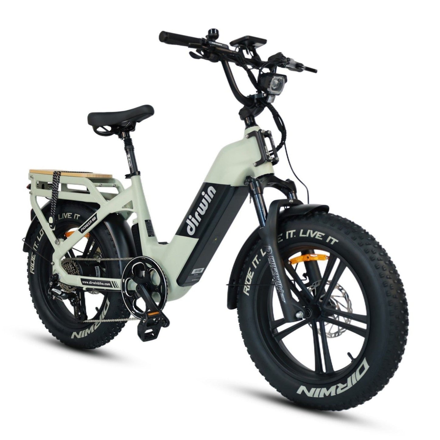Dirwin Pioneer 2 Hunting Fat Tire Electric Bike - 30Ah, 750W (Peak 1000W), up to 120 miles range, hydraulic brakes, upto 28 MPH - 100% Financing Available!