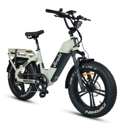 Dirwin Pioneer 2 Hunting Fat Tire Electric Bike - 30Ah, 750W (Peak 1000W), up to 120 miles range, hydraulic brakes, upto 28 MPH - 100% Financing Available!