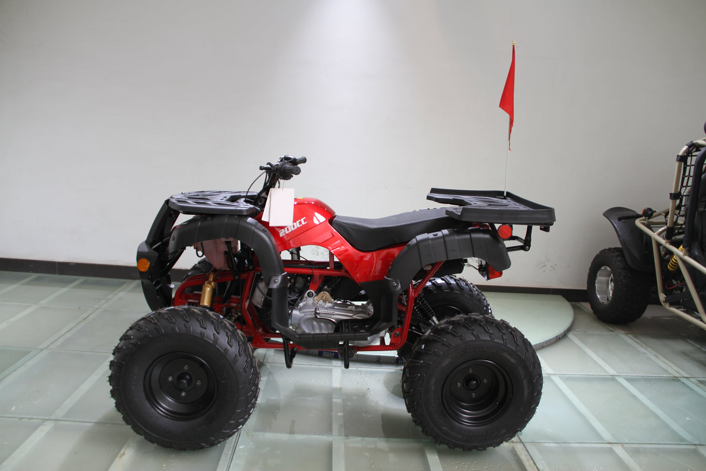 RPS Desert 200 Utility 200ATV-21 Adult ATV - 149cc, Automatic, Reverse, 21" Tires, Dual Racks, LED Lights with Free Battery Charge, up to $49 value