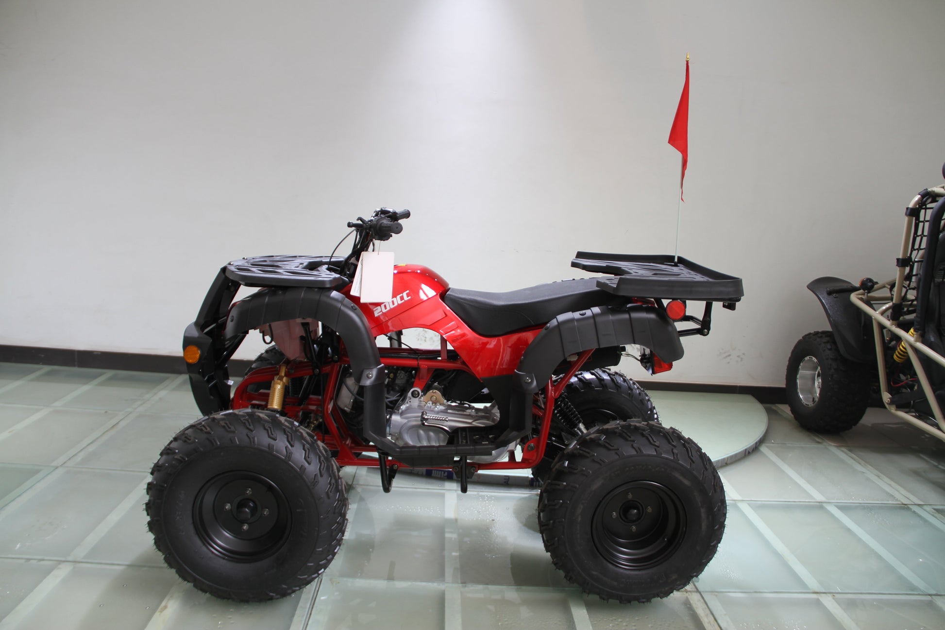 RPS Desert 200 Utility 200ATV-21 Adult ATV - 149cc, Automatic, Reverse, 21" Tires, Dual Racks, LED Lights with Free Battery Charge, up to $49 value