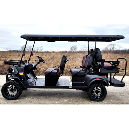 6 Seater Limo Renegade Electric Golf Cart Family Fun 48v 5000 Watt High Power Golf Cart