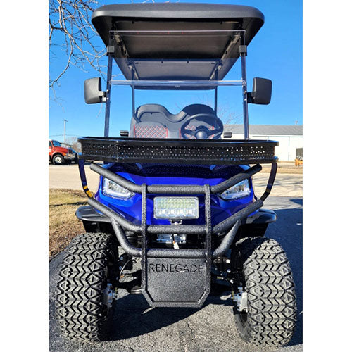 48V Electric Golf Cart 4 Seater Lifted Renegade Edition Utility Golf UTV Compare To Coleman Kandi 4p - Blue