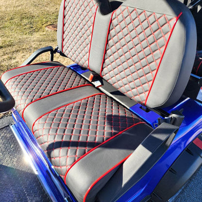 48V Electric Golf Cart 4 Seater Lifted Renegade Edition Utility Golf UTV Compare To Coleman Kandi 4p - Blue