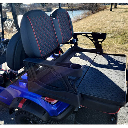 48V Electric Golf Cart 4 Seater Lifted Renegade Edition Utility Golf UTV Compare To Coleman Kandi 4p - Blue