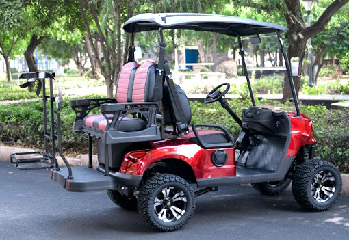 48V Electric Golf Cart 4 Seater Renegade Light Edition Utility Golf UTV - LIGHT EDITION - RED