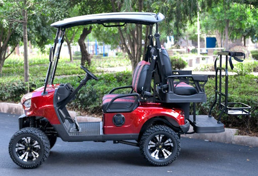 48V Electric Golf Cart 4 Seater Renegade Light Edition Utility Golf UTV - LIGHT EDITION - RED