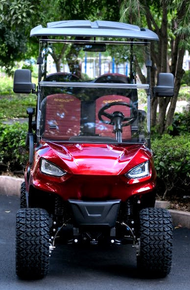 48V Electric Golf Cart 4 Seater Renegade Light Edition Utility Golf UTV - LIGHT EDITION - RED