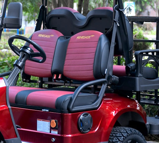 48V Electric Golf Cart 4 Seater Renegade Light Edition Utility Golf UTV - LIGHT EDITION - RED