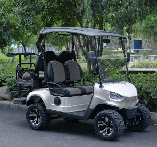 48V Electric Golf Cart 4 Seater Renegade Light Edition Utility Golf UTV - LIGHT EDITION - WHITE