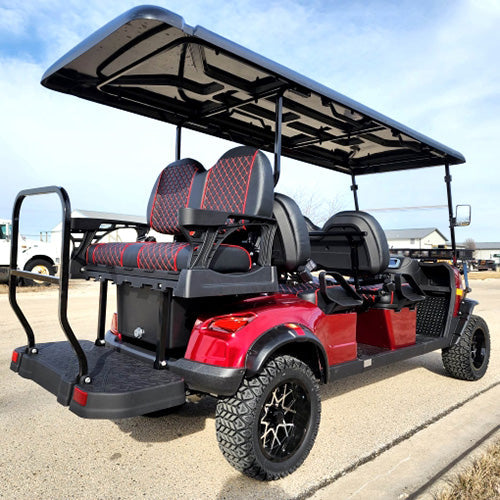 6 Seater Limo Renegade Electric Golf Cart Family Fun 48v 5000 Watt High Power Golf Cart