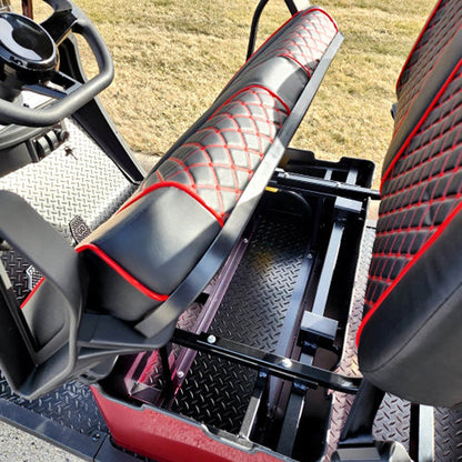 6 Seater Limo Renegade Electric Golf Cart Family Fun 48v 5000 Watt High Power Golf Cart - RED