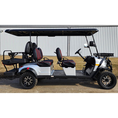 6 Seater Limo Renegade Electric Golf Cart Family Fun 48v 5000 Watt High Power Golf Cart