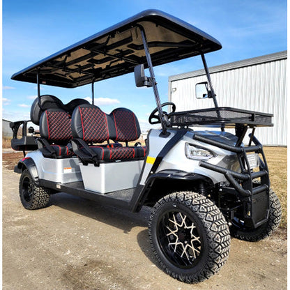 GSI - Renegade Limo - 6 Seater Limo Renegade Electric Golf Cart Family Fun 48v 5000 Watt High Power Golf Cart