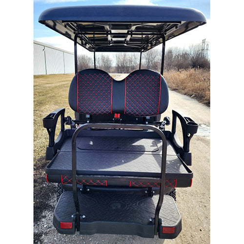 6 Seater Limo Renegade Electric Golf Cart Family Fun 48v 5000 Watt High Power Golf Cart - RED