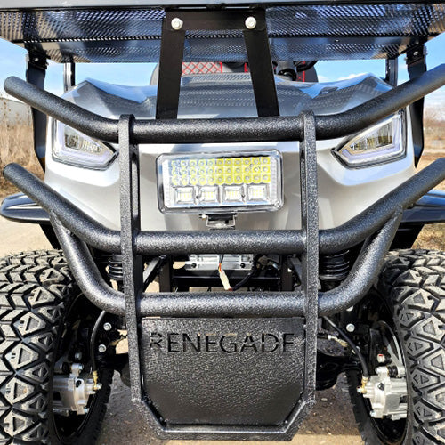 6 Seater Limo Renegade Electric Golf Cart Family Fun 48v 5000 Watt High Power Golf Cart - RED
