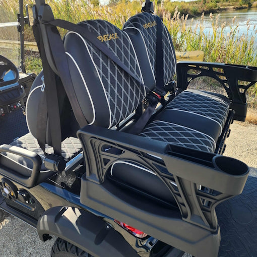 4 Seater Renegade V3 Electric Golf Cart Family Fun 72v High Power Golf Cart - BLACK