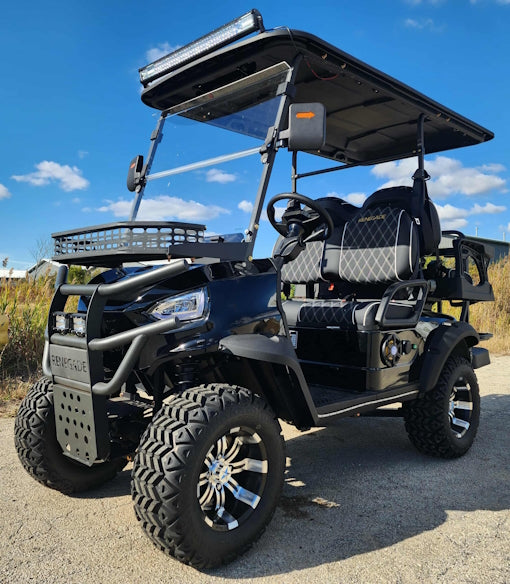4 Seater Renegade V3 Electric Golf Cart Family Fun 72v 4000 Watt High Power Golf Cart - RED