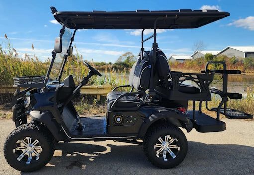 4 Seater Renegade V3 Electric Golf Cart Family Fun 72v 4000 Watt High Power Golf Cart - RED