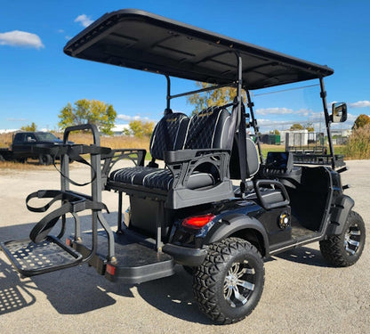 4 Seater Renegade V3 Electric Golf Cart Family Fun 72v 4000 Watt High Power Golf Cart - RED
