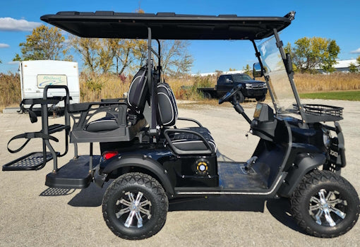 4 Seater Renegade V3 Electric Golf Cart Family Fun 72v 4000 Watt High Power Golf Cart - RED
