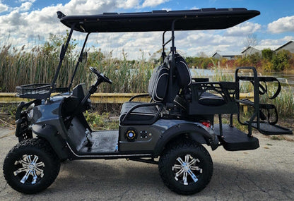 4 Seater Renegade V3 Electric Golf Cart Family Fun 72v 4000 Watt High Power Golf Cart - RED
