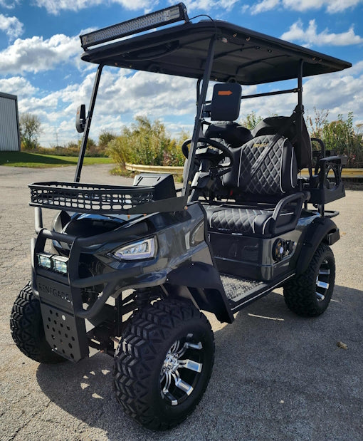 4 Seater Renegade V3 Electric Golf Cart Family Fun 72v 4000 Watt High Power Golf Cart - RED