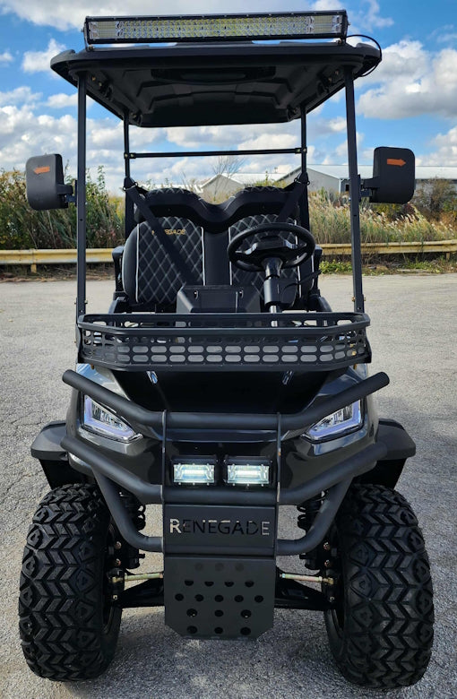 4 Seater Renegade V3 Electric Golf Cart Family Fun 72v High Power Golf Cart - BLUE