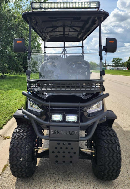 GSI - 6 Seater Limo Renegade Electric Golf Cart Family Fun 72v 4000 Watt High Power Golf Cart - RED