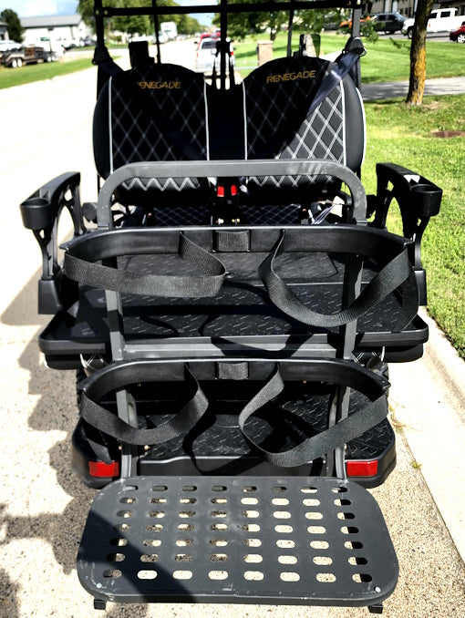 GSI - 6 Seater Limo Renegade Electric Golf Cart Family Fun 72v 4000 Watt High Power Golf Cart - RED