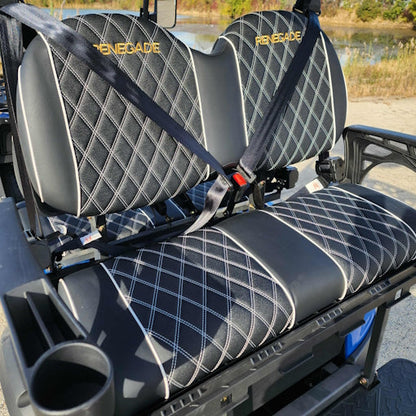 4 Seater Renegade V3 Electric Golf Cart Family Fun 72v 4000 Watt High Power Golf Cart - RED