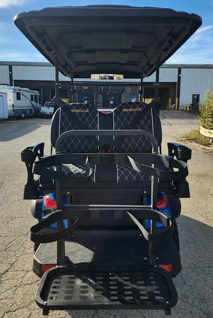 4 Seater Renegade V3 Electric Golf Cart Family Fun 72v High Power Golf Cart - BLACK