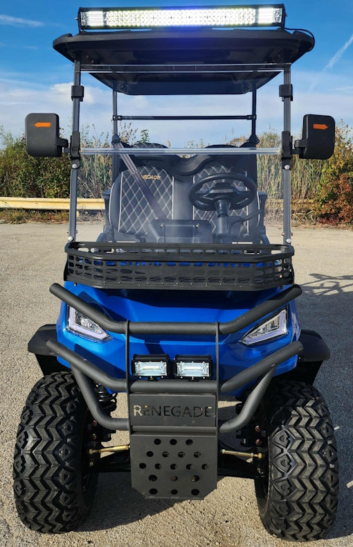 4 Seater Renegade V3 Electric Golf Cart Family Fun 72v High Power Golf Cart - BLACK