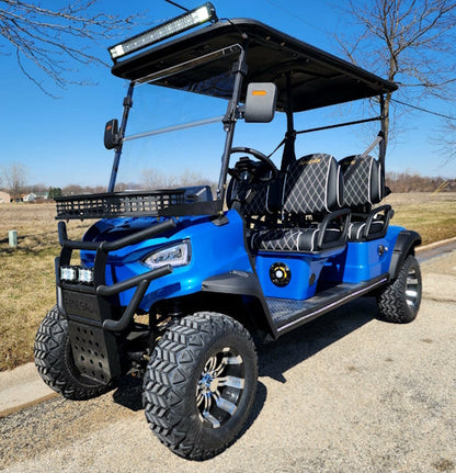 Four Front Renegade V3 Electric Golf Cart Family Fun 72v 4000 Watt High Power Golf Cart - GRAY