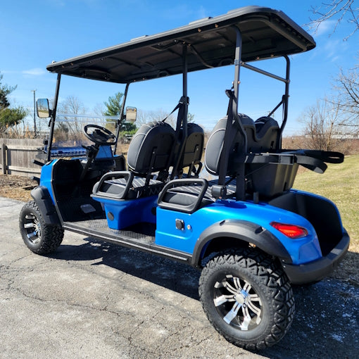 Four Front Renegade V3 Electric Golf Cart Family Fun 72v 4000 Watt High Power Golf Cart - BLACK