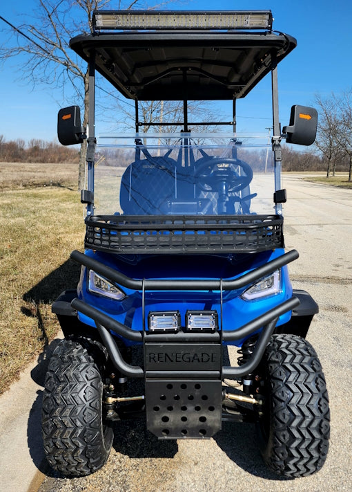 Four Front Renegade V3 Electric Golf Cart Family Fun 72v 4000 Watt High Power Golf Cart - BLUE