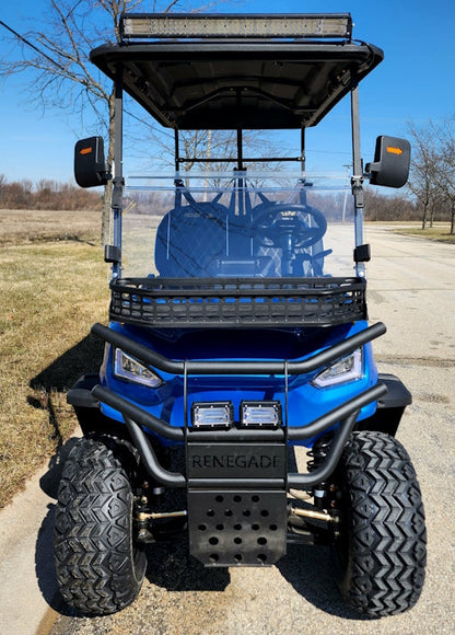 Four Front Renegade V3 Electric Golf Cart Family Fun 72v 4000 Watt High Power Golf Cart - BLUE