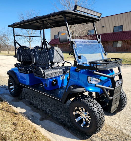 Four Front Renegade V3 Electric Golf Cart Family Fun 72v 4000 Watt High Power Golf Cart - RED