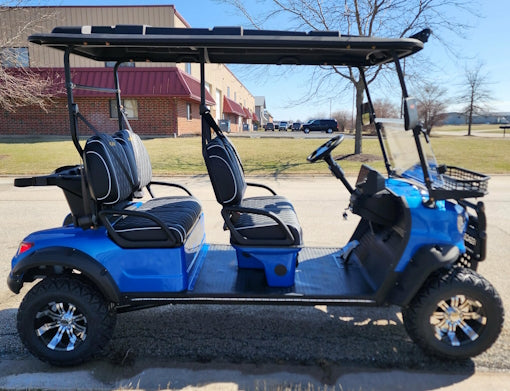 Four Front Renegade V3 Electric Golf Cart Family Fun 72v 4000 Watt High Power Golf Cart - RED