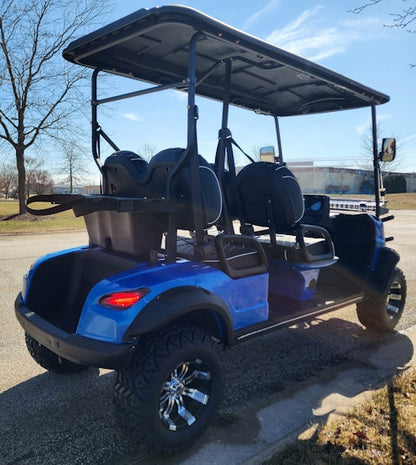 Four Front Renegade V3 Electric Golf Cart Family Fun 72v 4000 Watt High Power Golf Cart - BLACK
