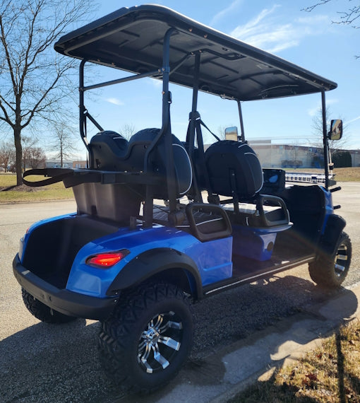 Four Front Renegade V3 Electric Golf Cart Family Fun 72v 4000 Watt High Power Golf Cart - BLACK